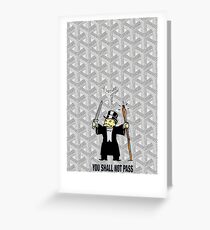 white goyard mono Greeting Card
