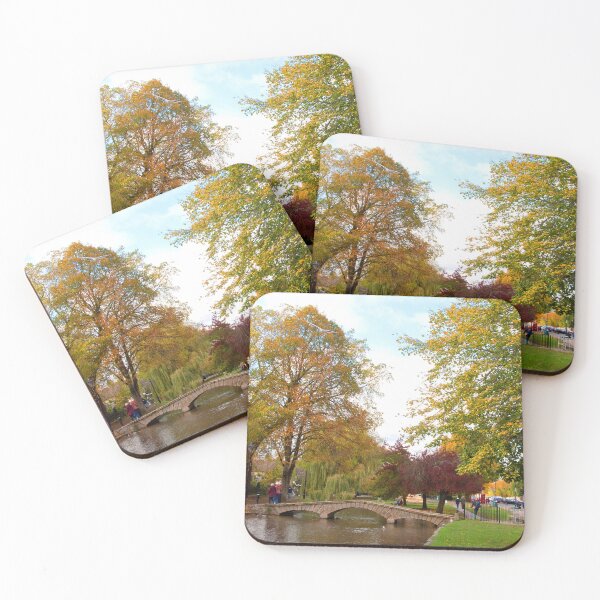 Item preview, Bourton on the Water Autumn Trees Cotswolds designed and sold by AndyEvansPhotos.