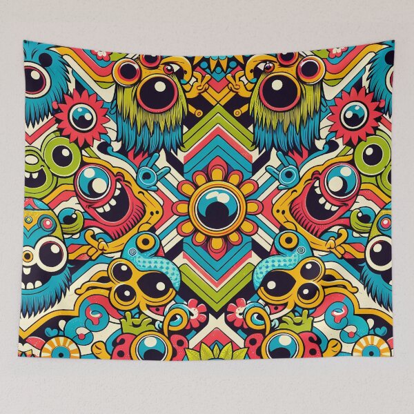 Item preview, Weird Monsters Pattern designed and sold by NeatSplash.