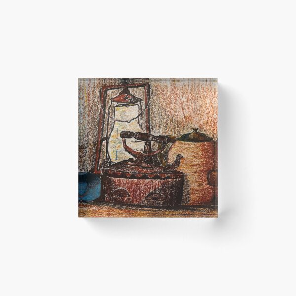 Item preview, Old times oil pastel designed and sold by PKfromGP.