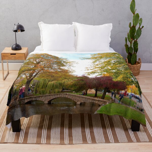 Item preview, Bourton on the Water Autumn Trees Cotswolds designed and sold by AndyEvansPhotos.