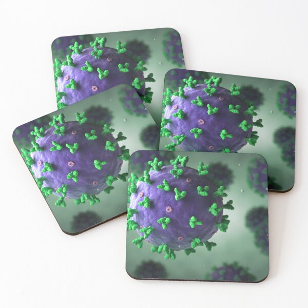 Item preview, STK701542H-Group of floating lassa virus. designed and sold by StocktrekImages.