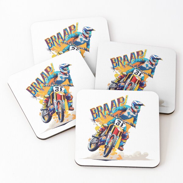 Item preview,  "BRAAAP Motocross Urban Fury"- Dirt Bike Racing designed and sold by stickercuffs.