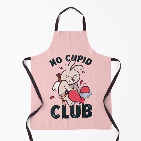 Item preview, No Cupid Club Anti-Valentine's Rebel Bunny designed and sold by ElLocoMus.