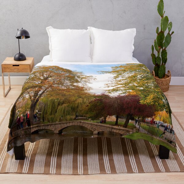 Item preview, Bourton on the Water Autumn Trees Cotswolds designed and sold by AndyEvansPhotos.