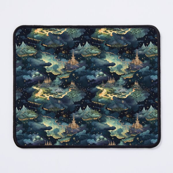 Item preview, Seamless Sunken City Symphony: A Kaleidoscope of Coral and Teal Depths designed and sold by Phutharesuan Wachirapisut.