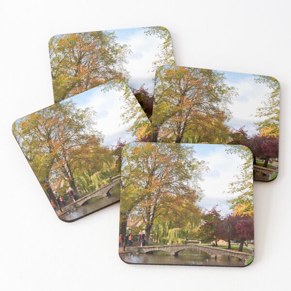Item preview, Bourton on the Water Autumn Trees Cotswolds designed and sold by AndyEvansPhotos.