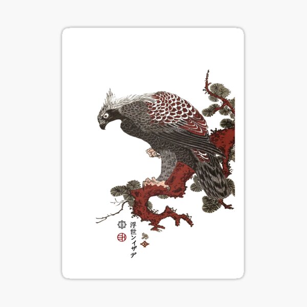 M-001 Eagle in the Rain Sticker
