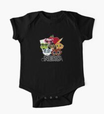 Nerd 3 - Black One Piece - Short Sleeve
