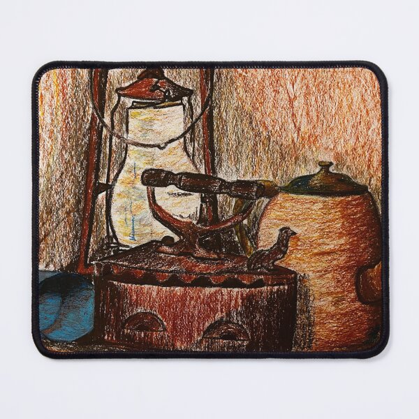 Item preview, Old times oil pastel designed and sold by PKfromGP.