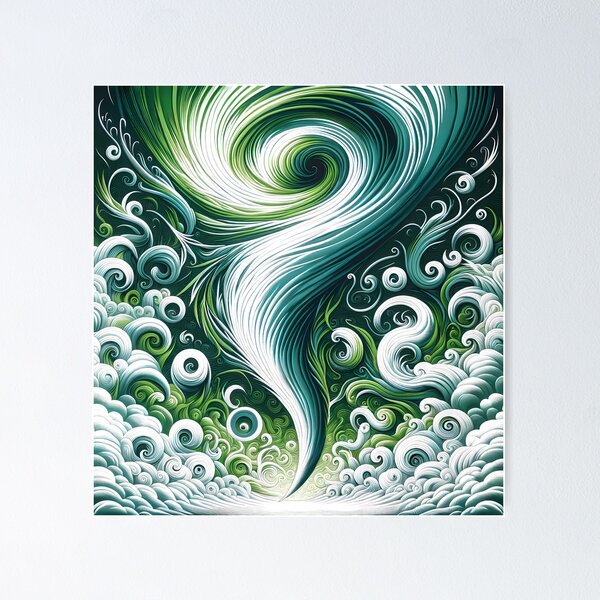 Item preview, Green Mega Tornado designed and sold by NeatSplash.