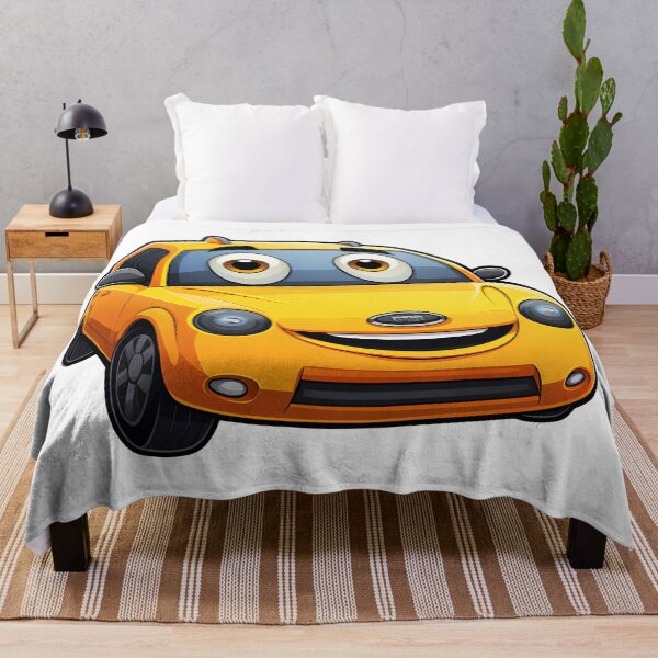 Item preview, Playful Fun: Imaginative Cartoon Car in Vibrant Sunny Yellow! designed and sold by Cr-AI-tive.