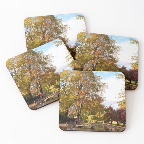 Item preview, Bourton on the Water Autumn Trees Cotswolds designed and sold by AndyEvansPhotos.