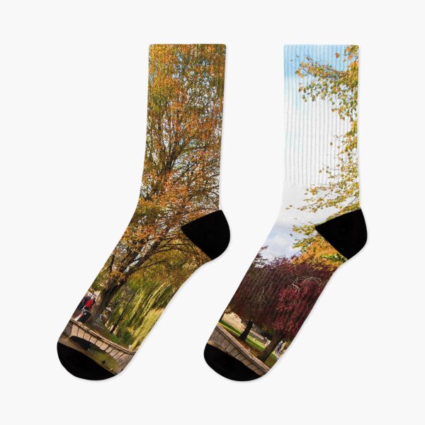 Item preview, Bourton on the Water Autumn Trees Cotswolds designed and sold by AndyEvansPhotos.
