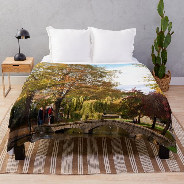 Item preview, Bourton on the Water Autumn Trees Cotswolds designed and sold by AndyEvansPhotos.