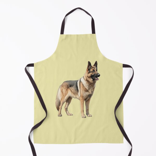 Artikelvorschau, Majestätische Illustration des Deutschen Schäferhundes in stehender Pose entworfen und verkauft von solrevolver.
