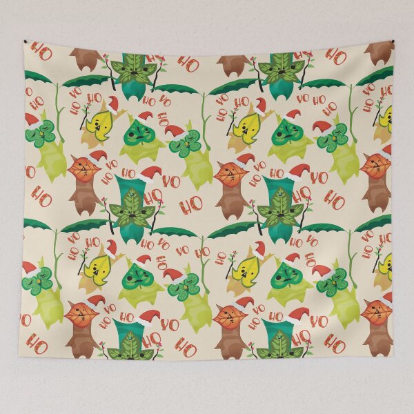 Item preview, Festive Korok Santas ugly christmas sweater BOTW seamless repeating pattern  designed and sold by VibeFae.
