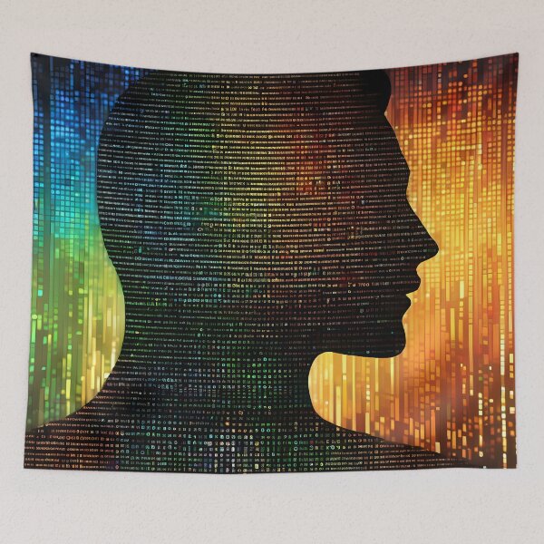 Item preview, Digital Kaleidoscope: The Magic of Merging Binary Code and Colors in Contemporary Art designed and sold by Artedig.