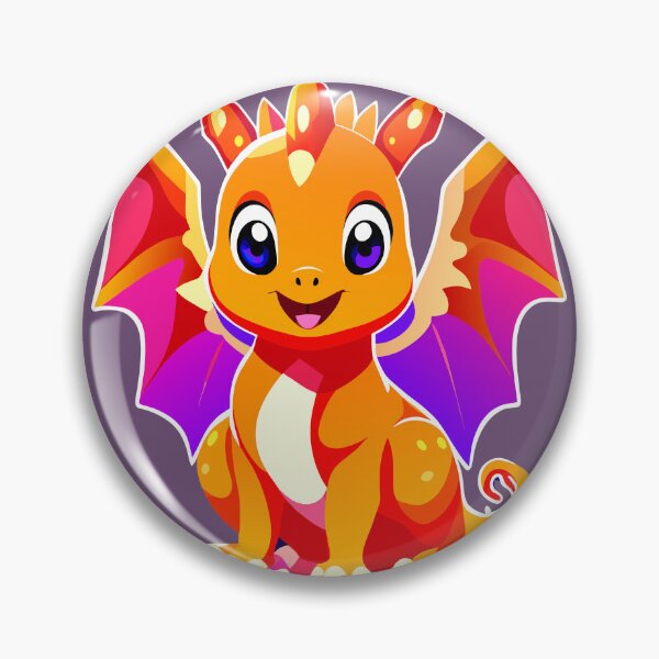 Item preview, The Joyful Baby Dragon illustration designed and sold by AgarutanPrint.