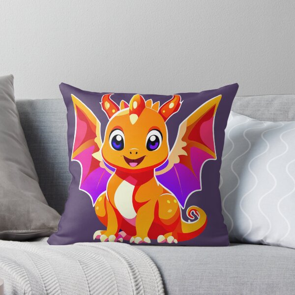 Item preview, The Joyful Baby Dragon illustration designed and sold by AgarutanPrint.