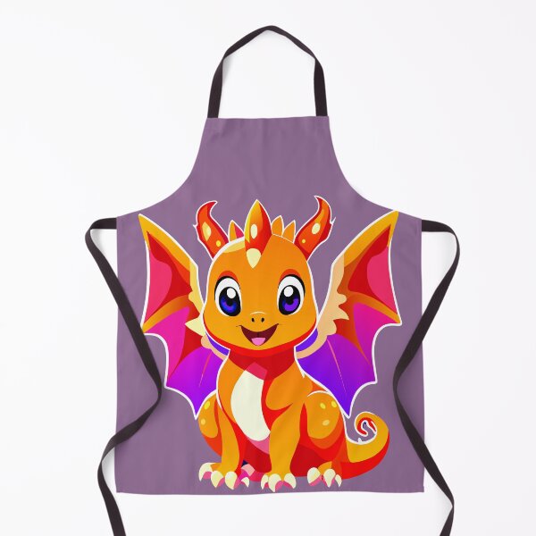 Item preview, The Joyful Baby Dragon illustration designed and sold by AgarutanPrint.
