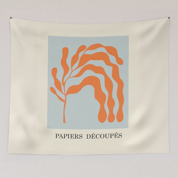 Item preview, Henri matisse flower blue orange cut outs Poster designed and sold by shreya ranjan.