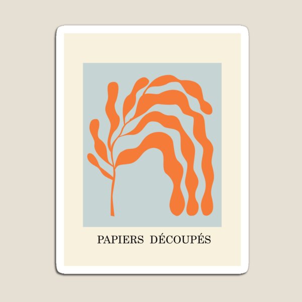 Item preview, Henri matisse flower blue orange cut outs Poster designed and sold by shreya ranjan.