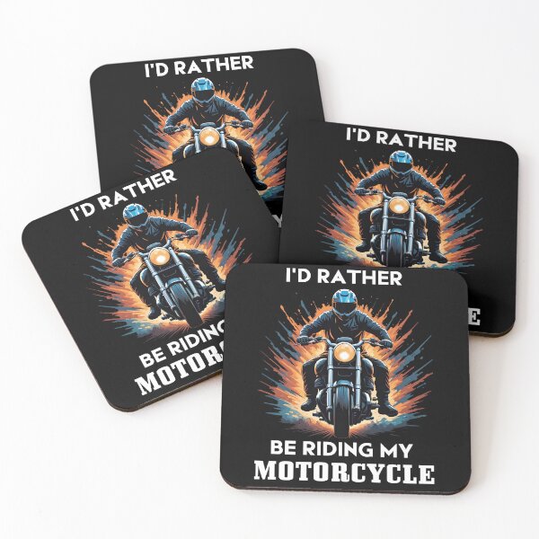 Item preview, I'd Rather Be Riding My Motorcycle  designed and sold by QlkaDotCom SHOP.