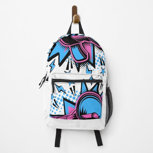 Item preview, A BLUE AND PINK COLORED CARTOON MEGAPHONE designed and sold by infinitearte.