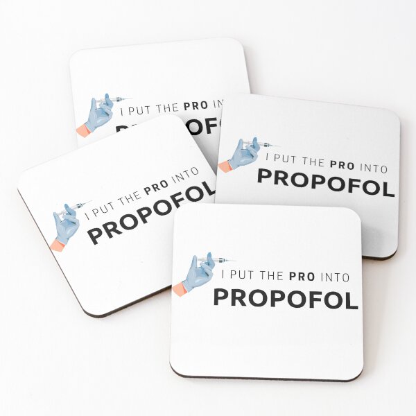 Aperçu de l'œuvre J'ai mis le pro dans le propofol, vétérinaire, docteur créée et vendue par ImaginePrinting.