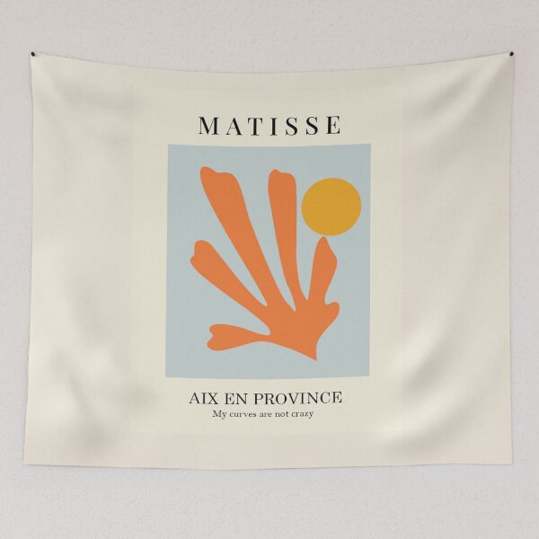 Item preview, Henri matisse abstract cut outs, blue orange art designed and sold by shreya ranjan.