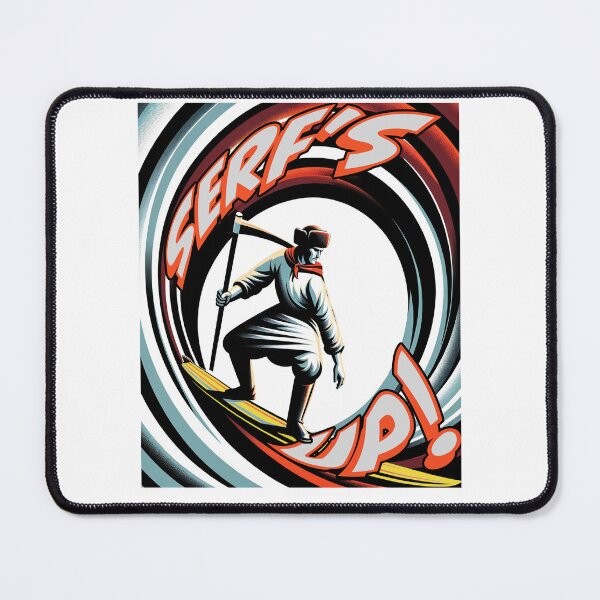 Item preview, Serf's Up! - Surfing Serf Rising designed and sold by Matthew Kinnersly.