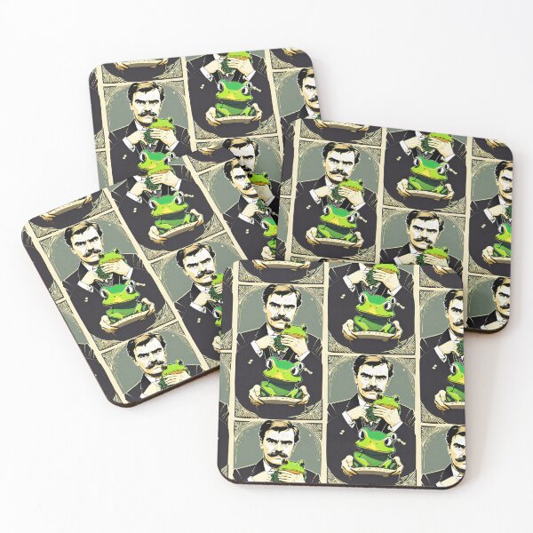 Item preview, Friedrich Nietzsche holding a frog designed and sold by shufflik.