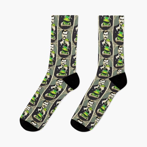 Item preview, Friedrich Nietzsche holding a frog designed and sold by shufflik.
