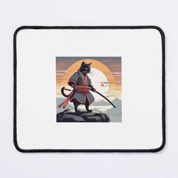Item preview, Samurai Cat - Serious Sunrise designed and sold by aed343.