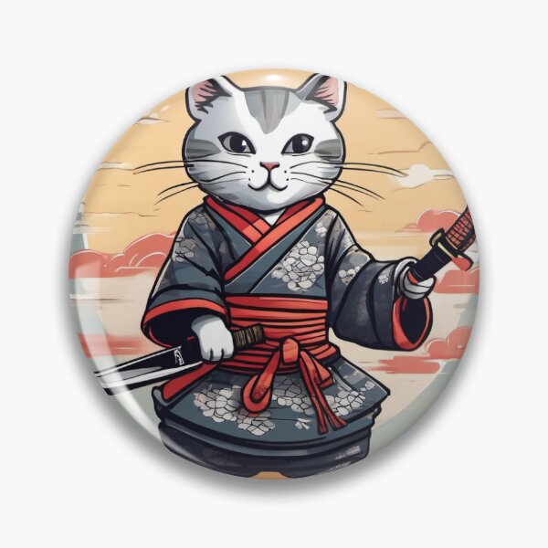 Item preview, Samurai Cat - Calm Sunrise designed and sold by aed343.