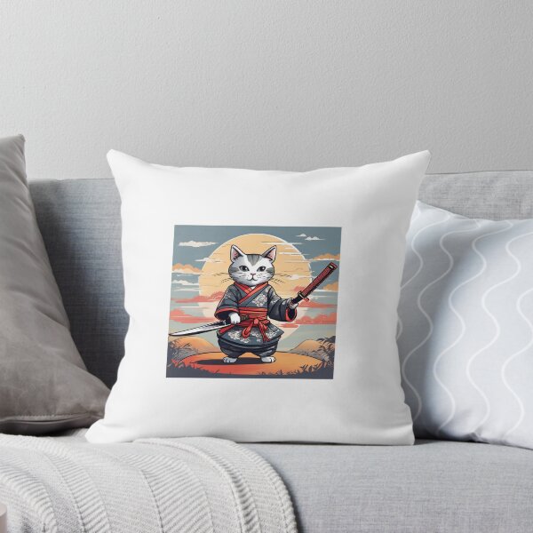 Item preview, Samurai Cat - Calm Sunrise designed and sold by aed343.