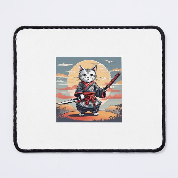 Item preview, Samurai Cat - Calm Sunrise designed and sold by aed343.