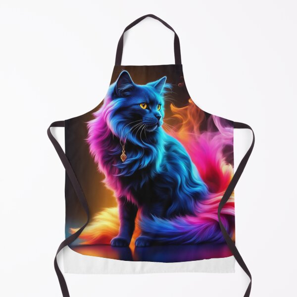 Item preview, Noble cat with colorful smoke effect - Smoky Cat designed and sold by Toms Tee.