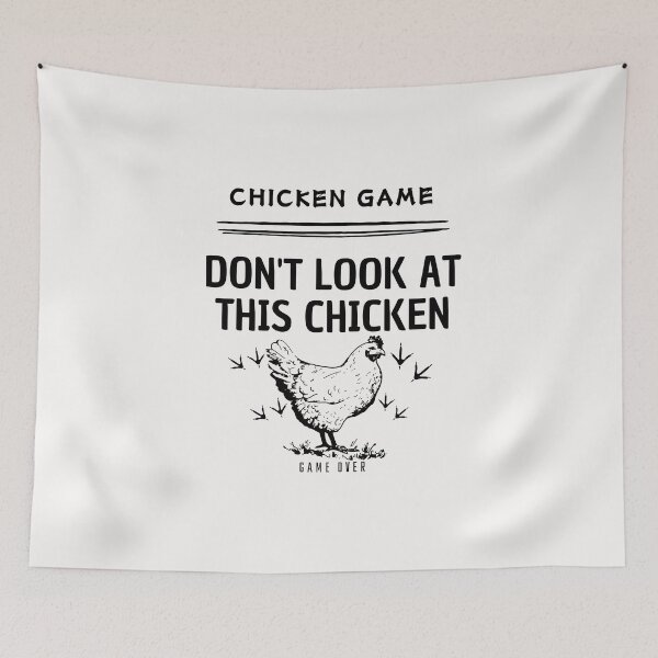Item preview, don't look at this chicken/game over. designed and sold by store7azzouzi.