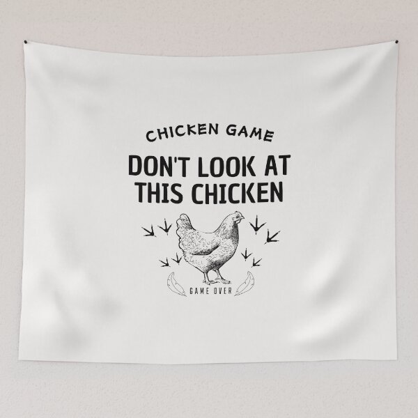 Item preview, don't look at this chicken/game over. designed and sold by store7azzouzi.