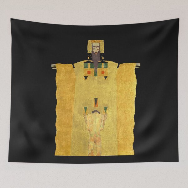 Item preview, HD. Young Man Kneeling Before God The Father, by Egon Schiele designed and sold by MINDTHECHERRY.
