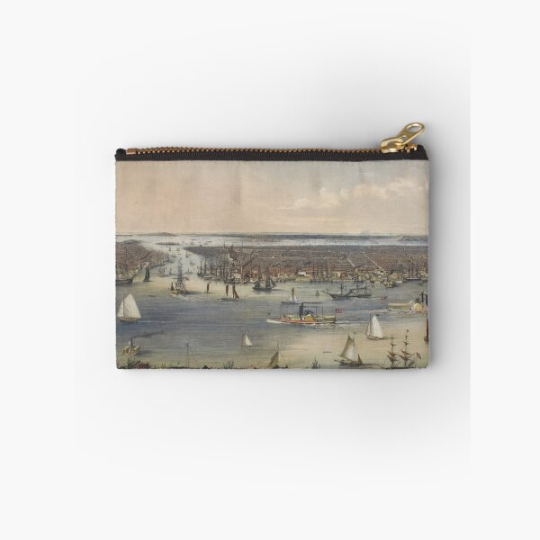 Item preview, Vintage Pictorial Map of New York City (1848) designed and sold by BravuraMedia.