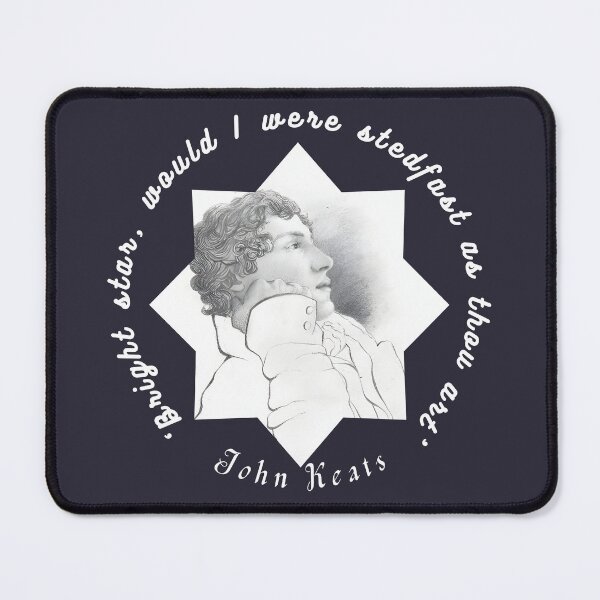 Item preview, John Keats portrait and quote (version 2): Bright star, would I were steadfast as thou art designed and sold by artbleed.