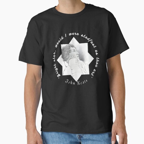 Item preview, John Keats portrait and quote (version 2): Bright star, would I were steadfast as thou art designed and sold by artbleed.