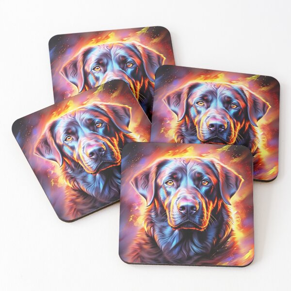 Item preview, Fire and Flame Labrador Dog designed and sold by Toms Tee.