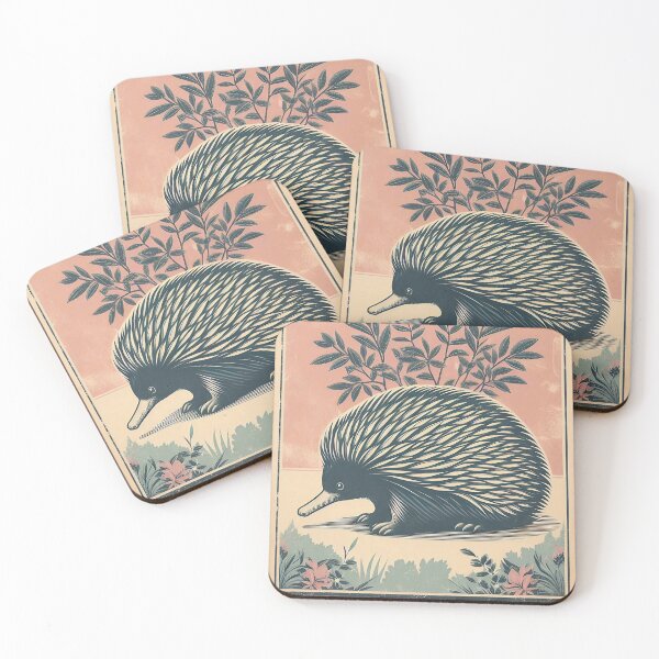 Item preview, Vintage-Inspired Echidna Poster - Nostalgic Australian with Retro Charm designed and sold by wildstraya.