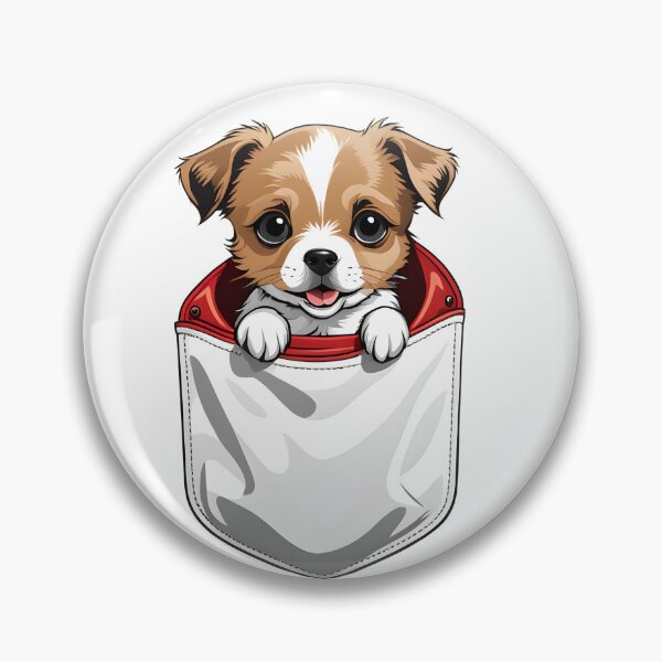 Item preview, Cute Little Dog In My Pocket For Dogs Lovers designed and sold by ColorFlick.