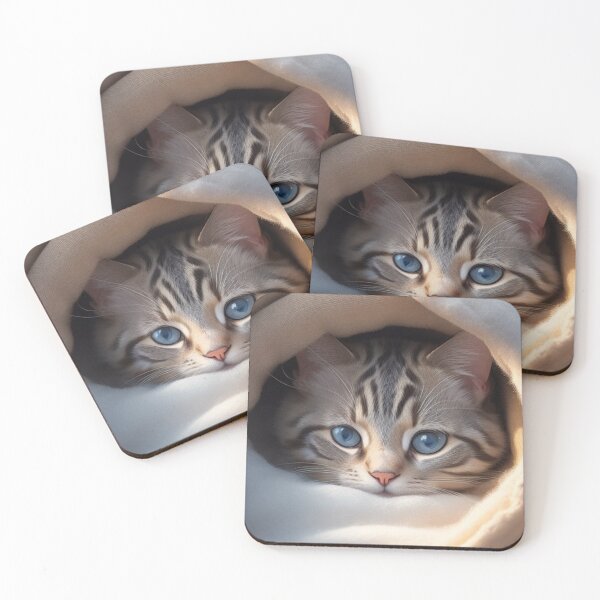 Item preview, Cute Cuddling Kitten Whisker Whimsy designed and sold by Willyboy16.