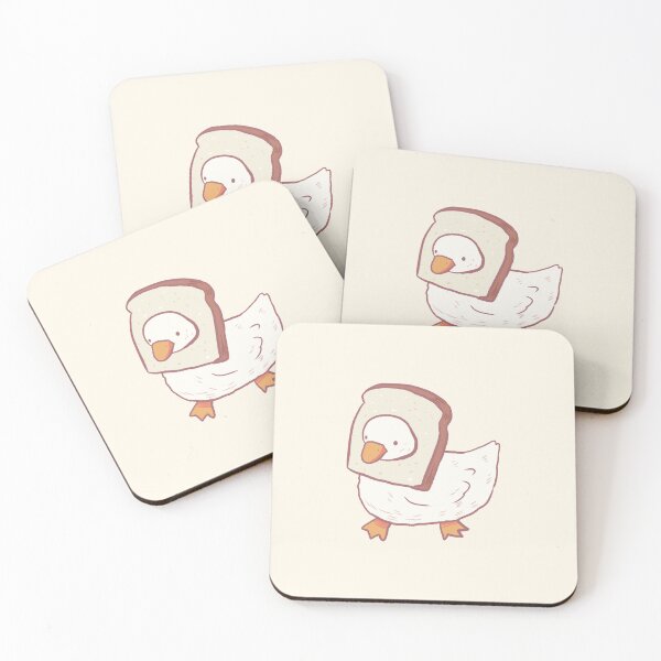 Item preview, duck with bread illustration  designed and sold by Mayarart.